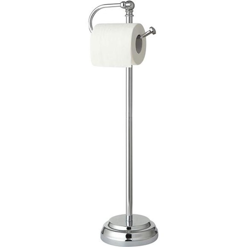 Classic Bathroom Free Standing Toilet Tissue Paper Roll Holder Stand
